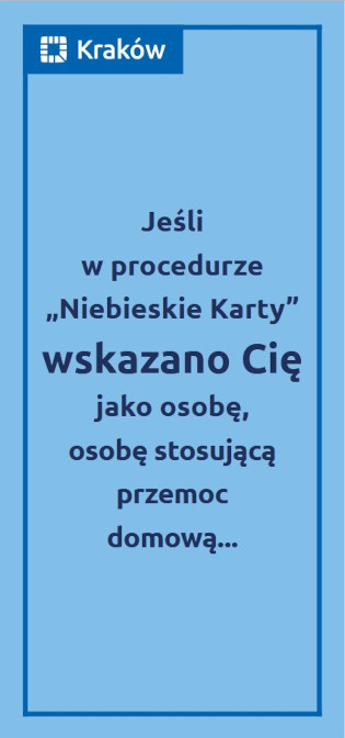 Jeśli stosuję przemoc domową - ulotka